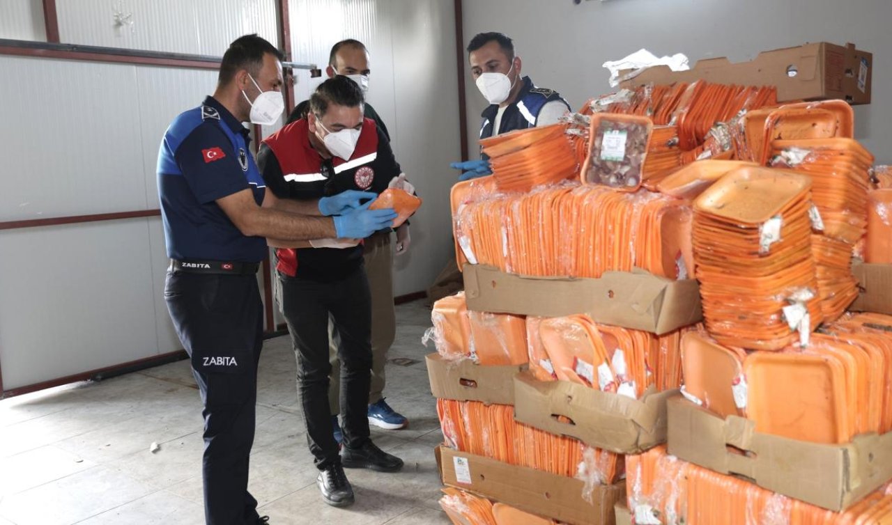 25 ton son kullanma tarihi geçmiş tavuk ele geçirildi