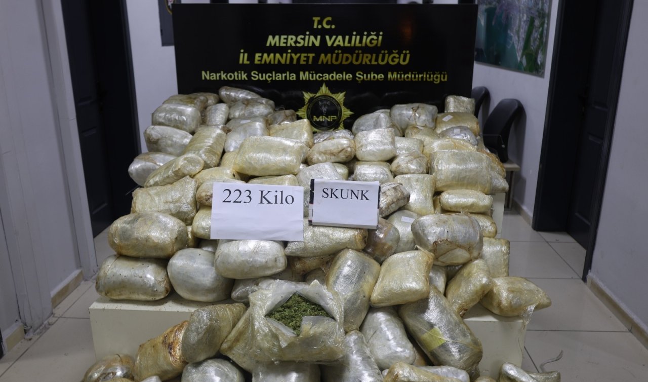 TIR’da 223 kilogram uyuşturucu maddesi ele geçirildi