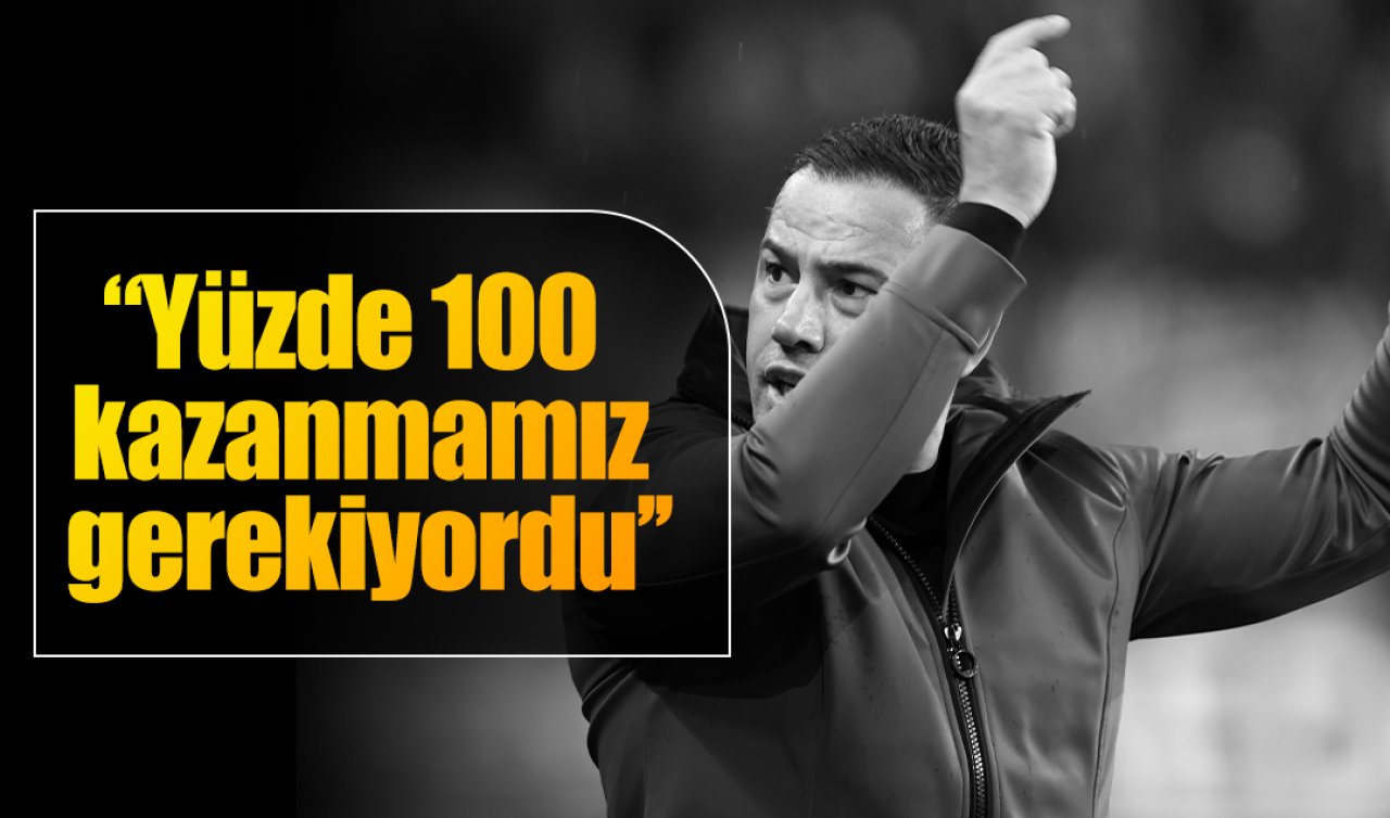 Konyaspor teknik direktörü Çağdaş Atan: Yüzde 100 kazanmamız gerekiyordu 