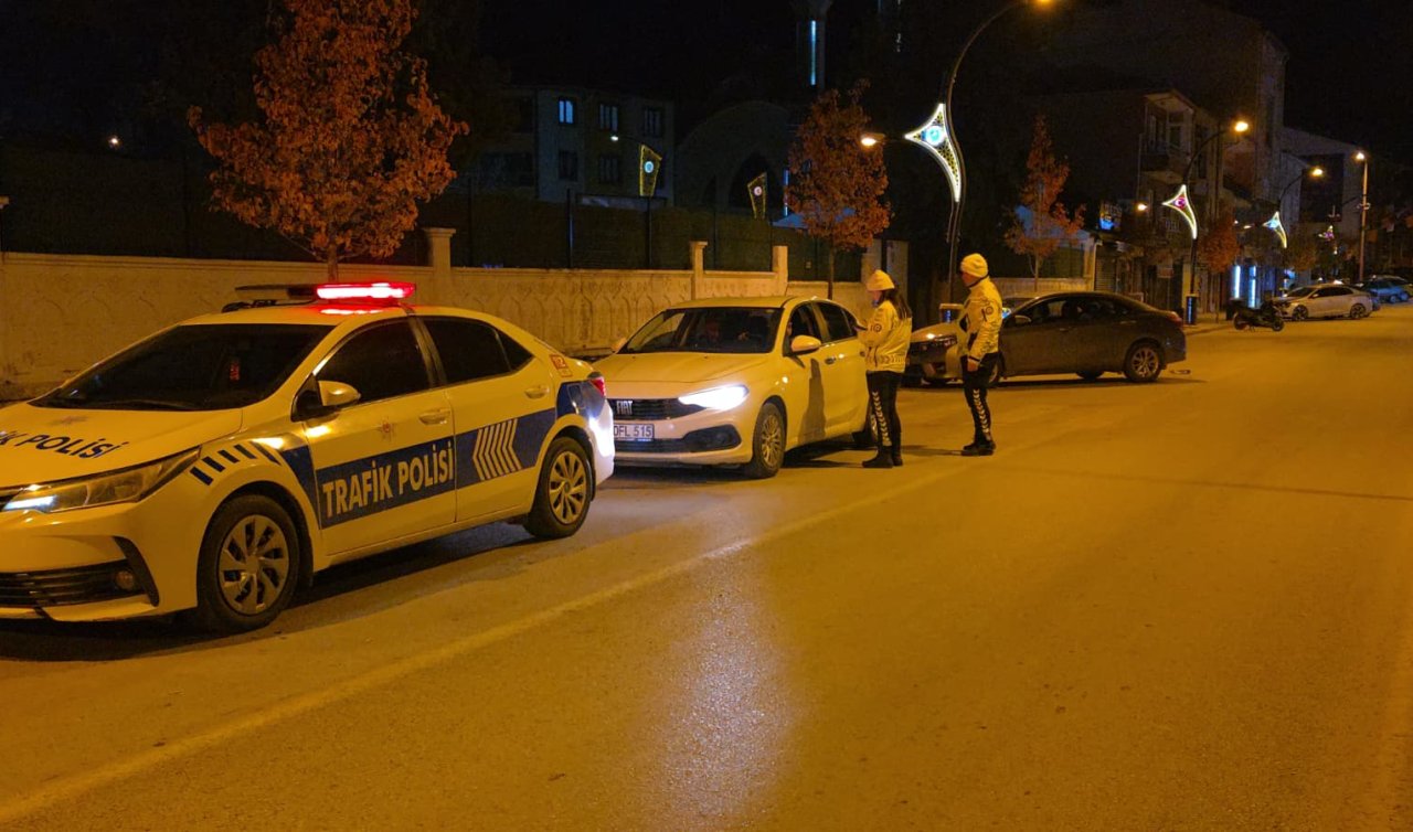 Kulu’da trafik ve asayiş ekiplerinden rutin denetim