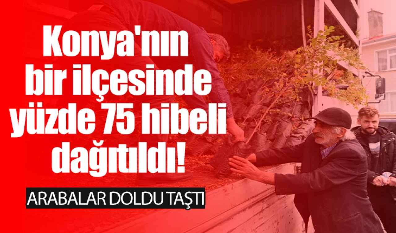 Konya’nın bir ilçesinde yüzde 75 hibeli dağıtıldı! Arabalar doldu taştı 