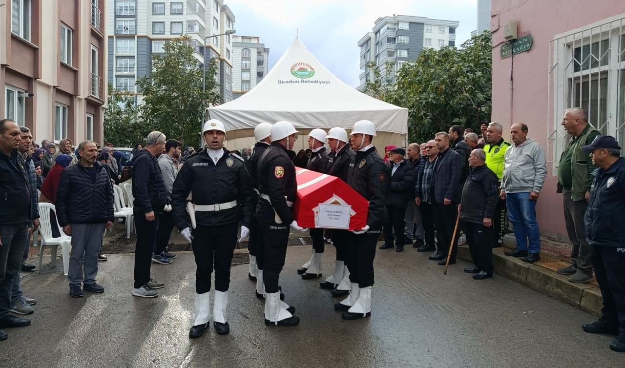  Polis memuru Samsun’da son yolculuğuna uğurlandı