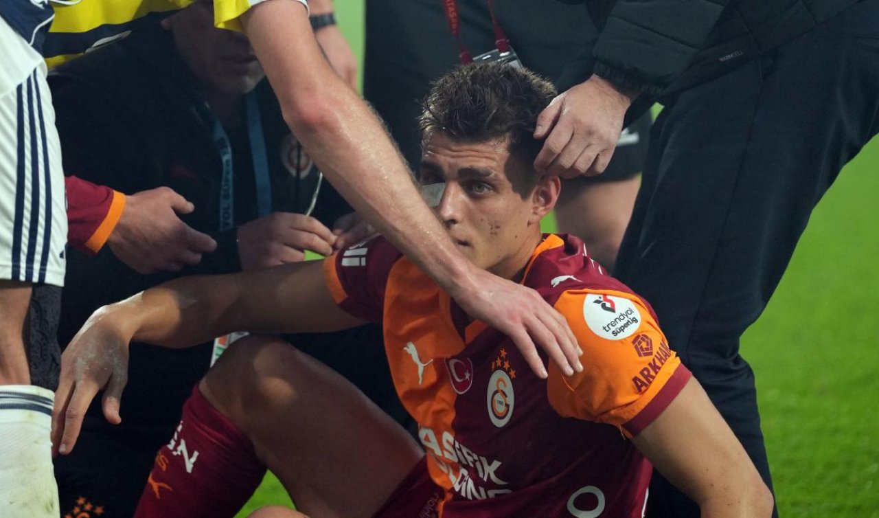 Derbide sahaya çakmak atan taraftar gözaltında