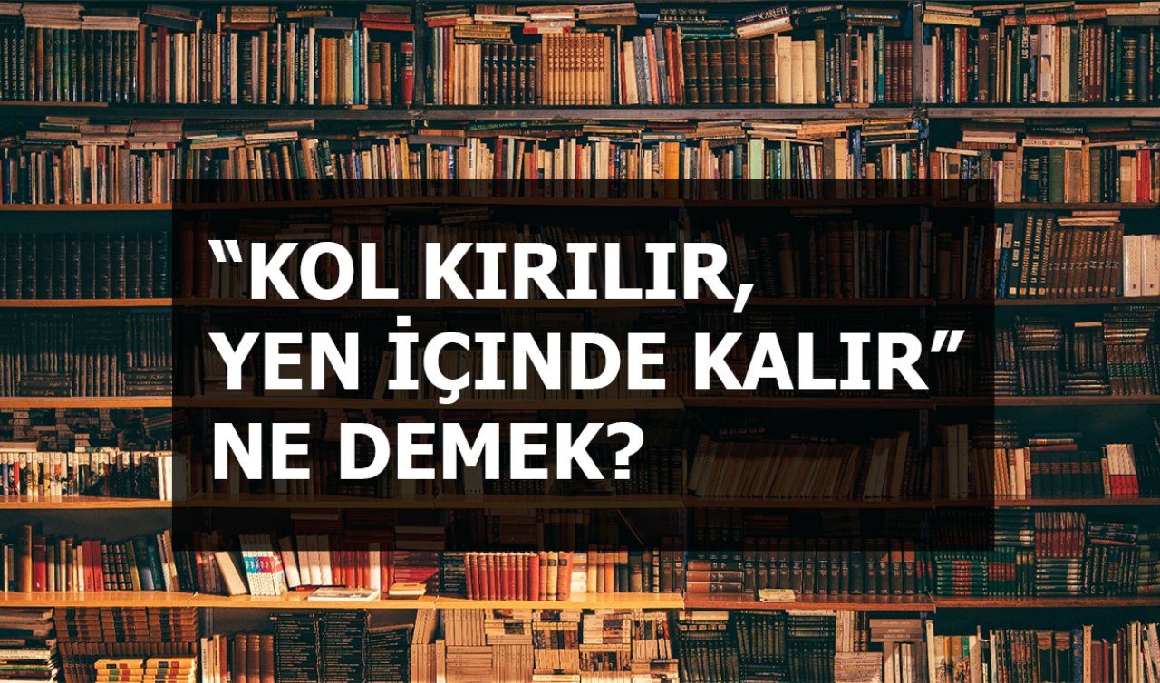  “Kol Kırılır, Yen İçinde Kalır” ne demek? 
