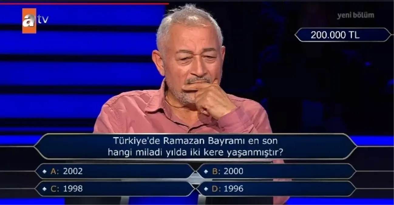 Kim Milyoner Olmak İster Sorusu: Ramazan Bayramı Bir Yılda İki Kez Ne Zaman Yaşandı?