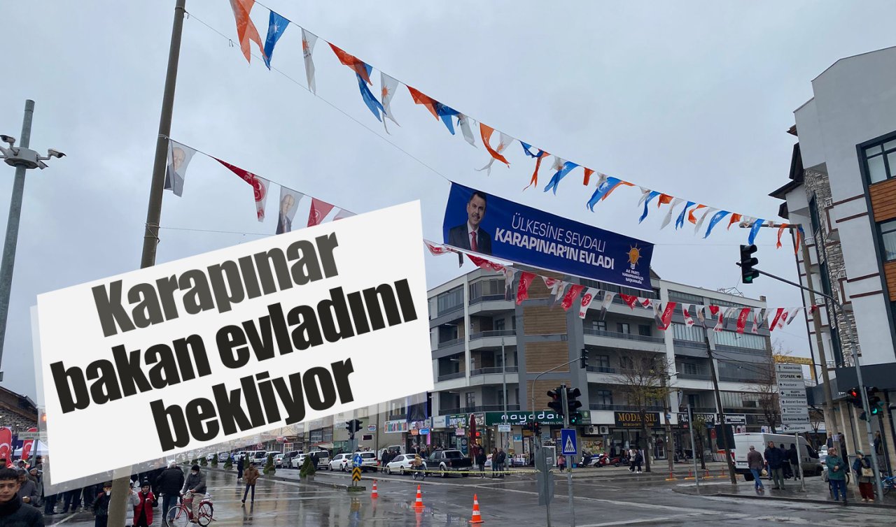 Karapınar bakan evladını bekliyor