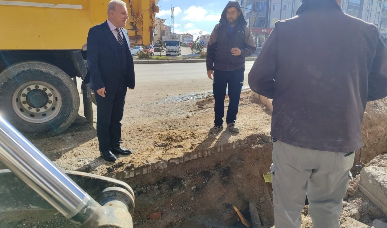 Kulu’da içme suyu hattı yenileniyor