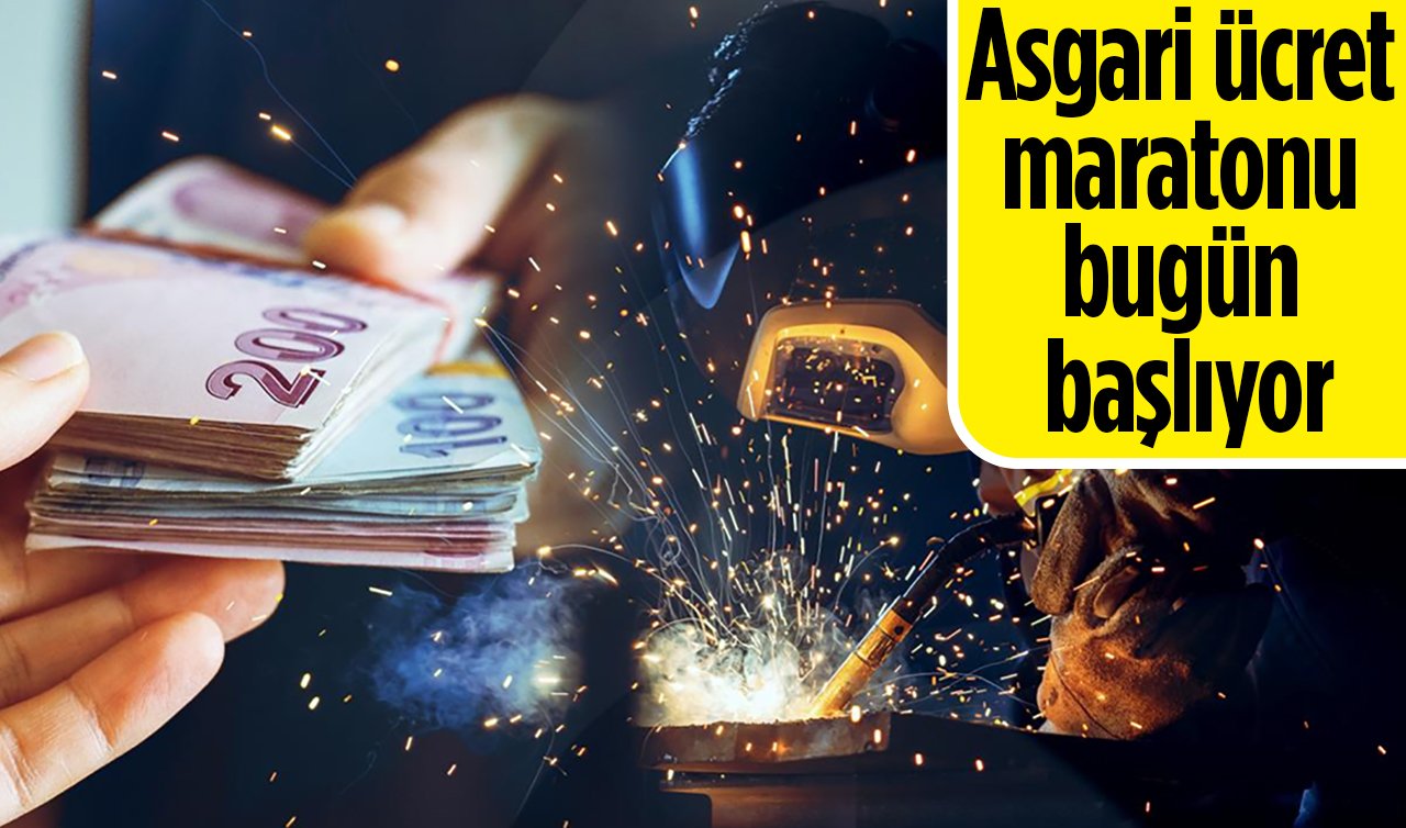 Asgari ücret maratonu bugün başlıyor