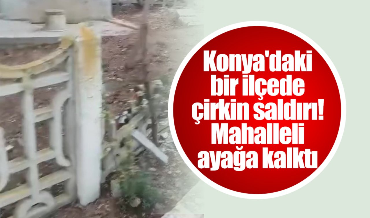 Konya’daki bir ilçede çirkin saldırı! Mahalleli ayağa kalktı 