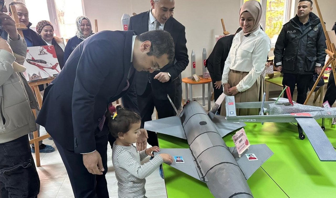 Bozkır’da yerli savunma sanayi ürünlerinin maketlerini sergilediler