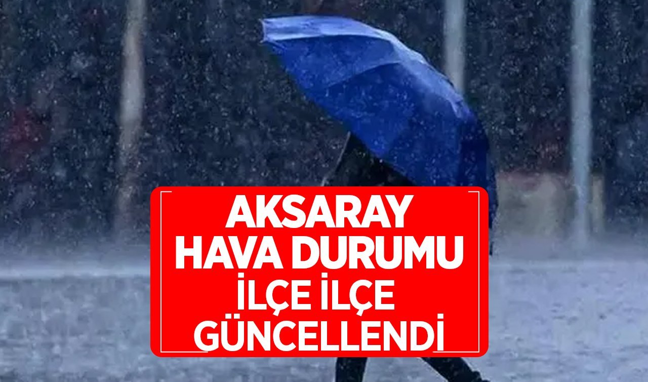 Aksaray Hava Durumu | Karla karışık yağmur geliyor! İşte Aksaray 5 günlük hava durumu