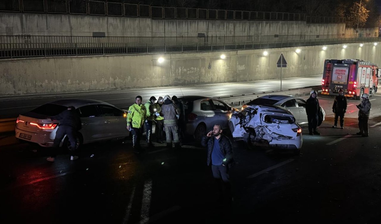 7 aracın karıştığı kazada 7 kişi yaralandı