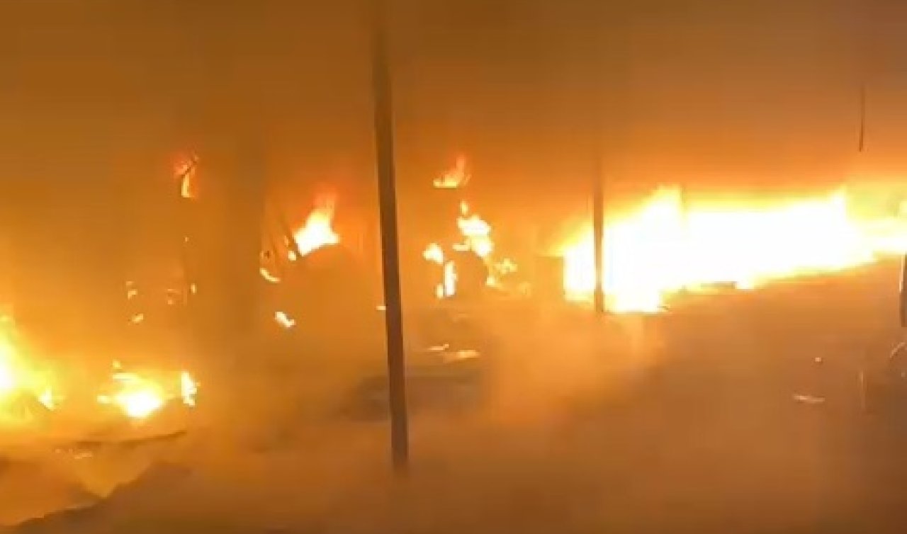 İşçilerin kaldığı baraka alev alev yandı! Yangının çıkış nedeni ortaya çıktı