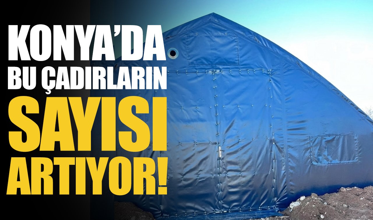 Konya’da bu çadırların sayısı artıyor!