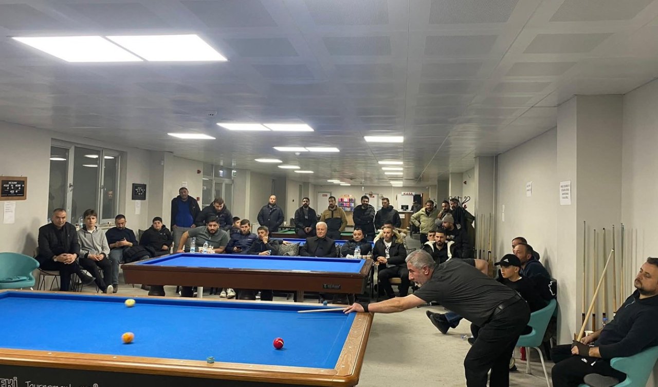 Kulu’da 3 bant bilardo turnuvası tamamlandı