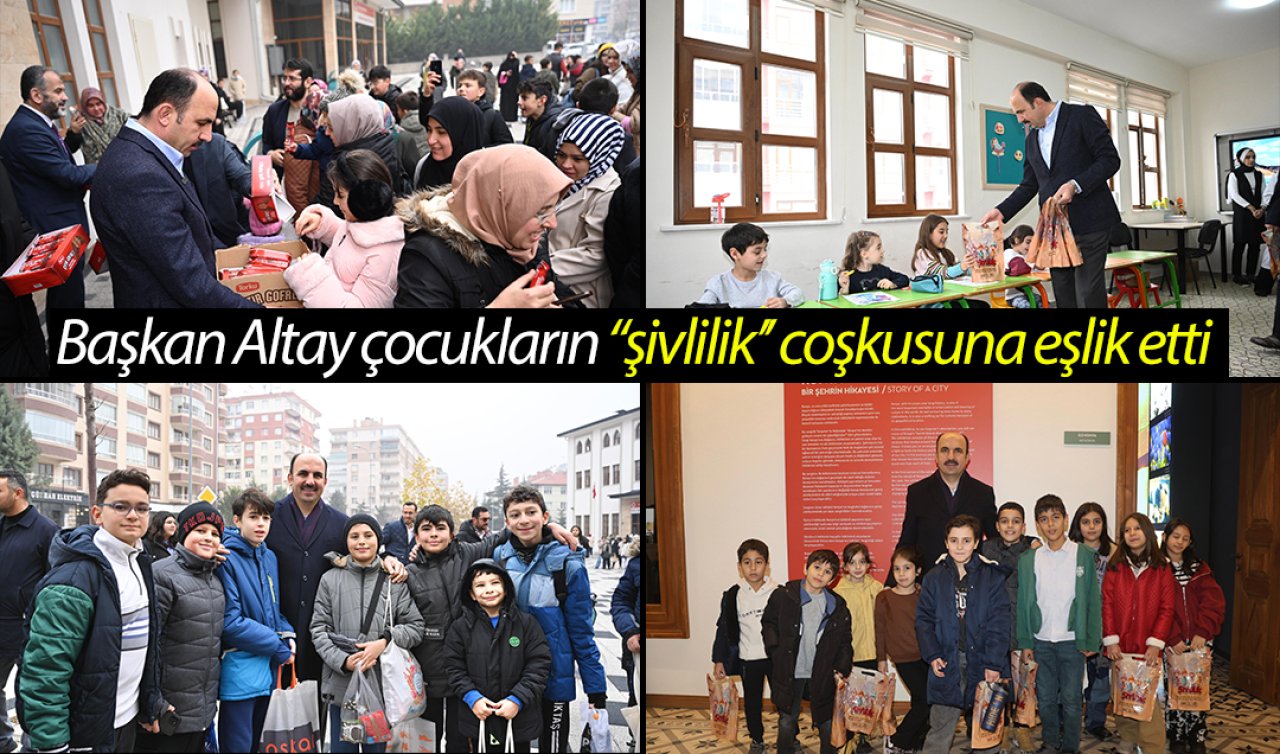 Başkan Altay çocukların “şivlilik’’ coşkusuna eşlik etti