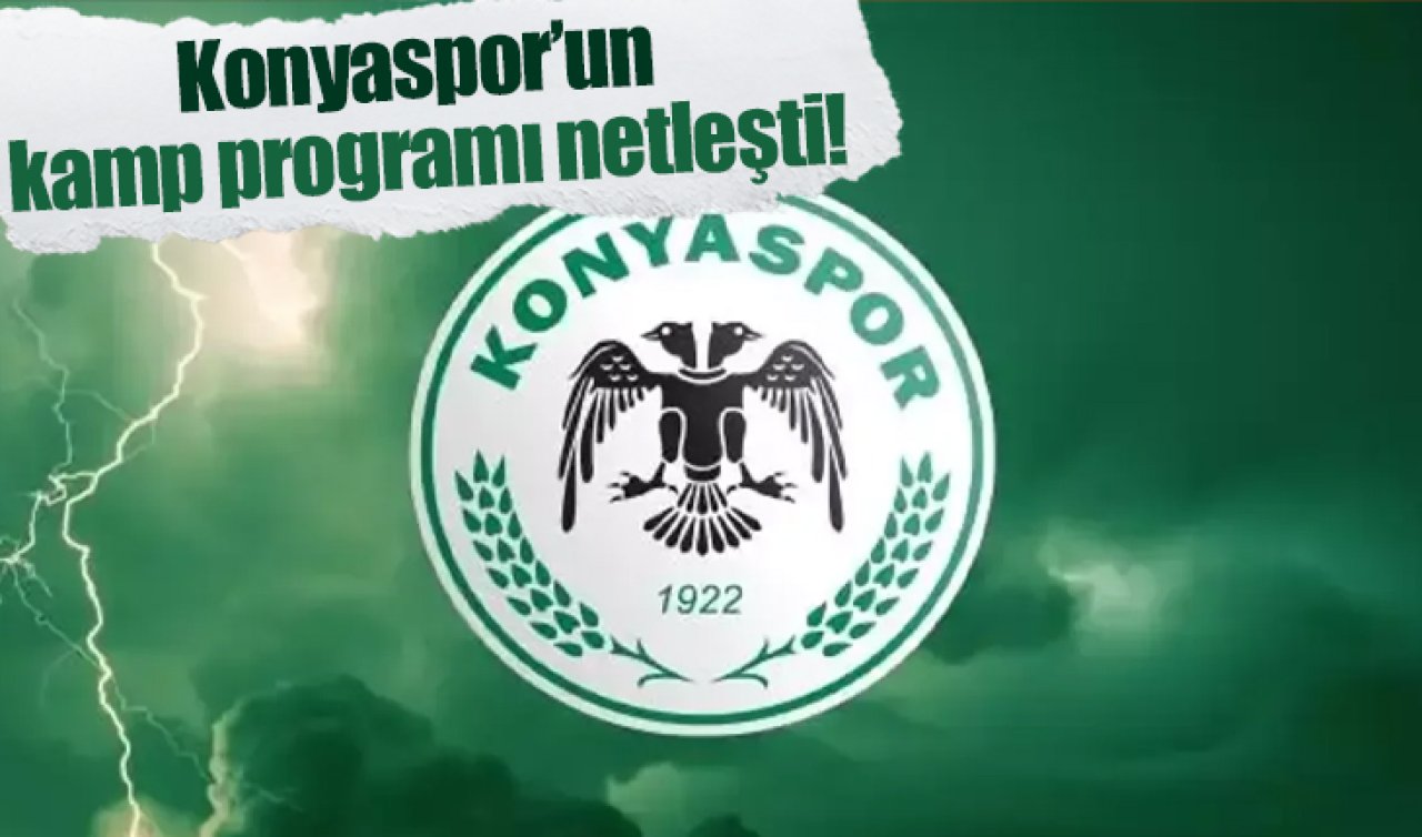 Konyaspor’un kamp programı netleşti!