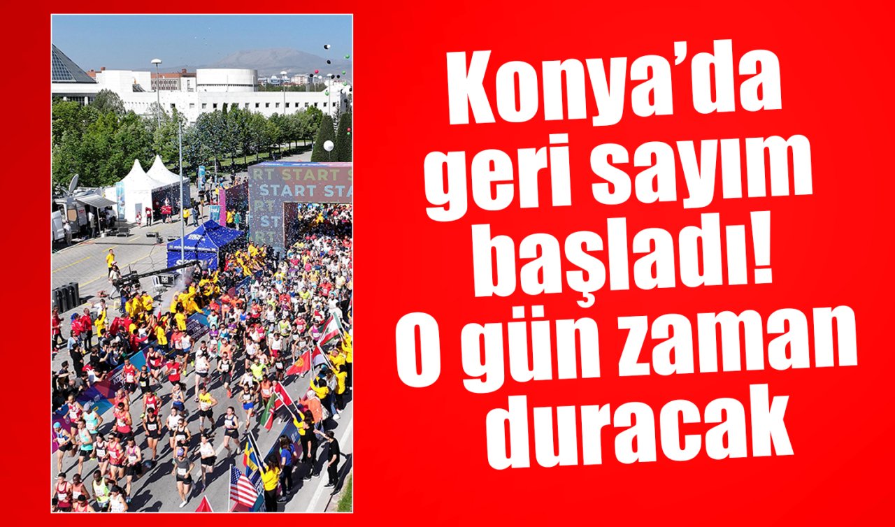 Bu yıl 5’incisi düzenleniyor! Konya Yarı Maratonu için geri sayım başladı