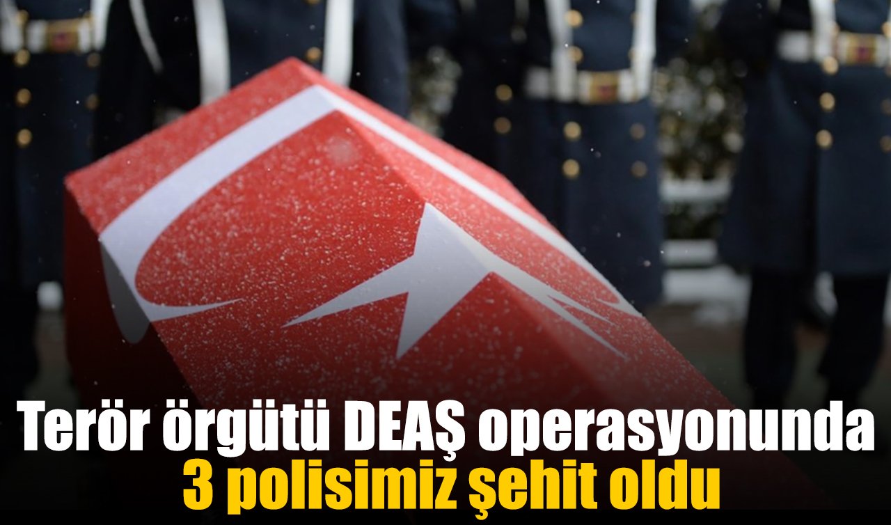 Terör örgütü DEAŞ operasyonunda 3 polisimiz şehit oldu