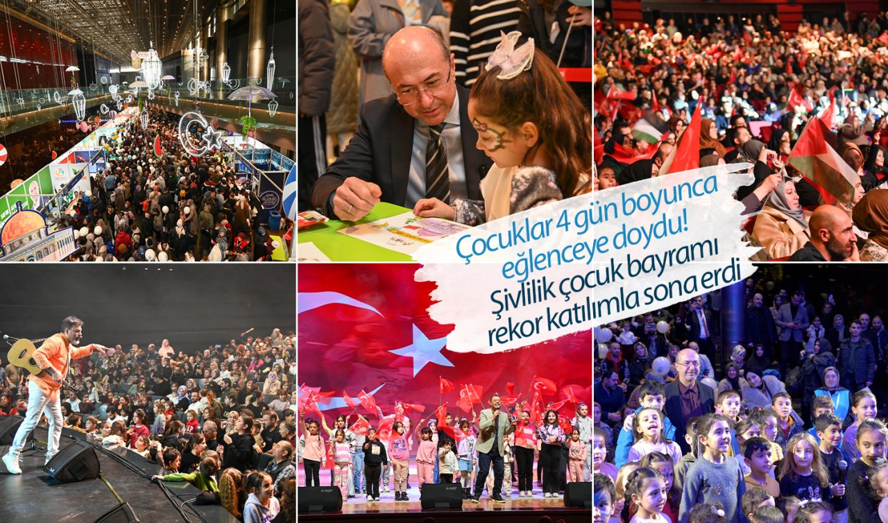 Çocuklar 4 gün boyunca eğlenceye doydu! Şivlilik çocuk bayramı rekor katılımla sona erdi