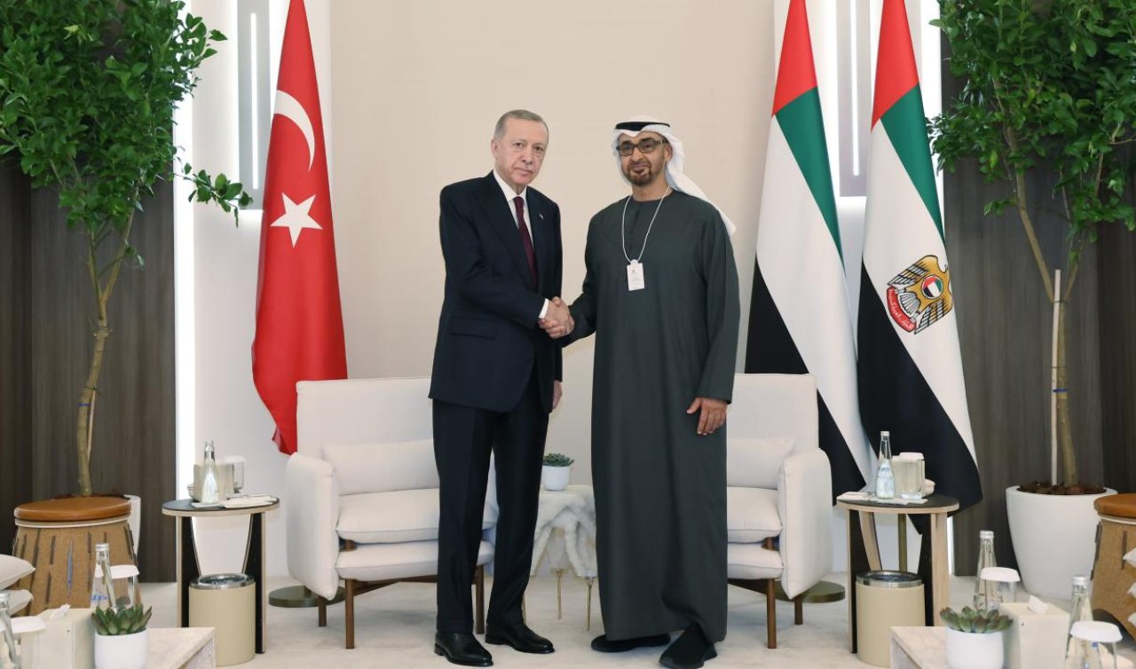 Cumhurbaşkanı Erdoğan BAE Devlet Başkanı Al Nahyan ile görüştü