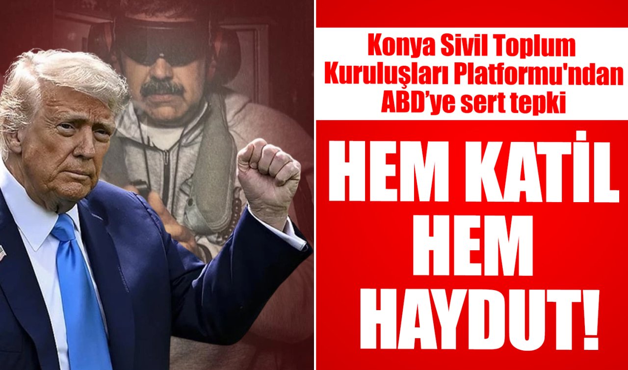 Konya STK Platformu’ndan ABD’ye sert tepki
