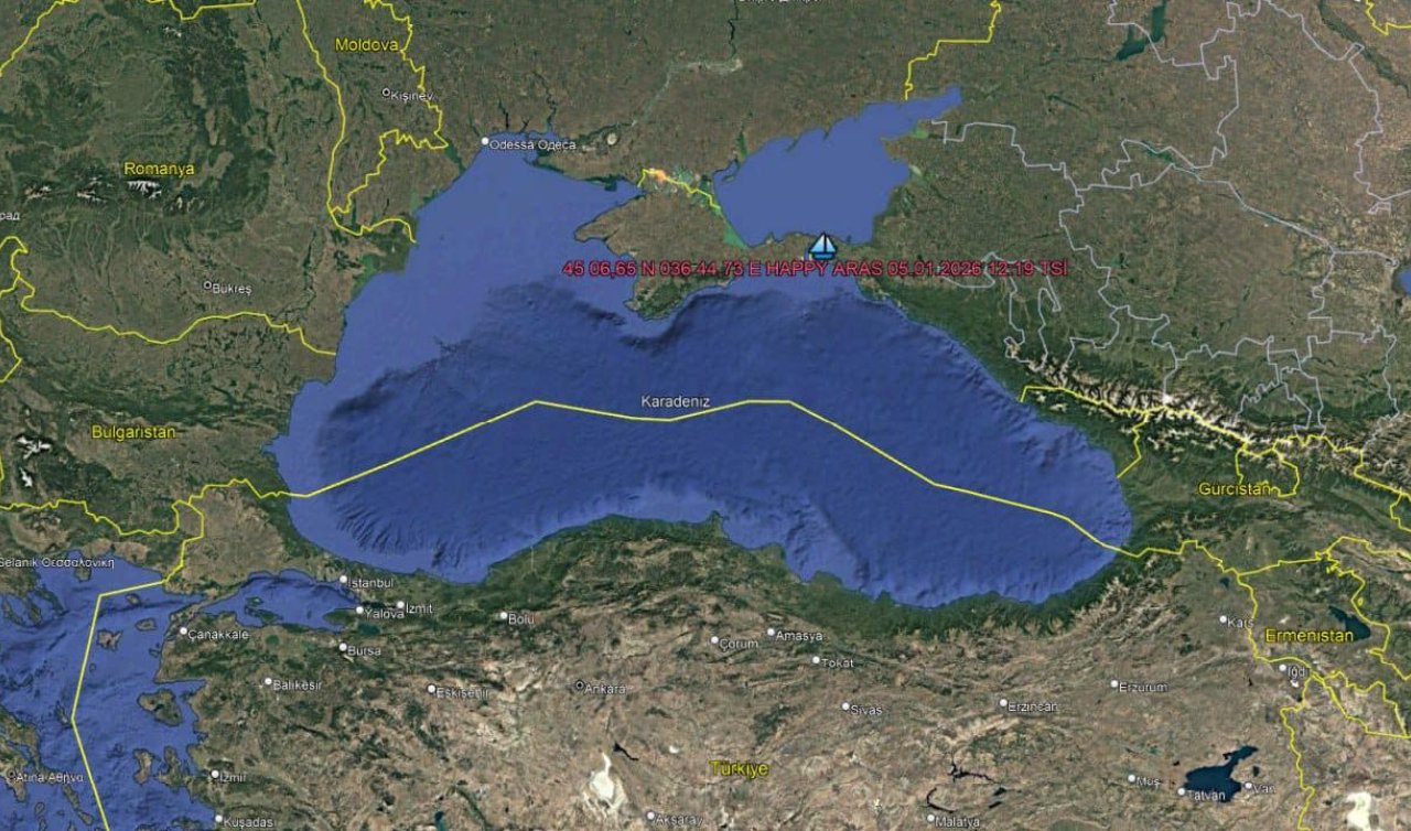 Türk gemisi Kerç Boğazı’nda karaya oturdu