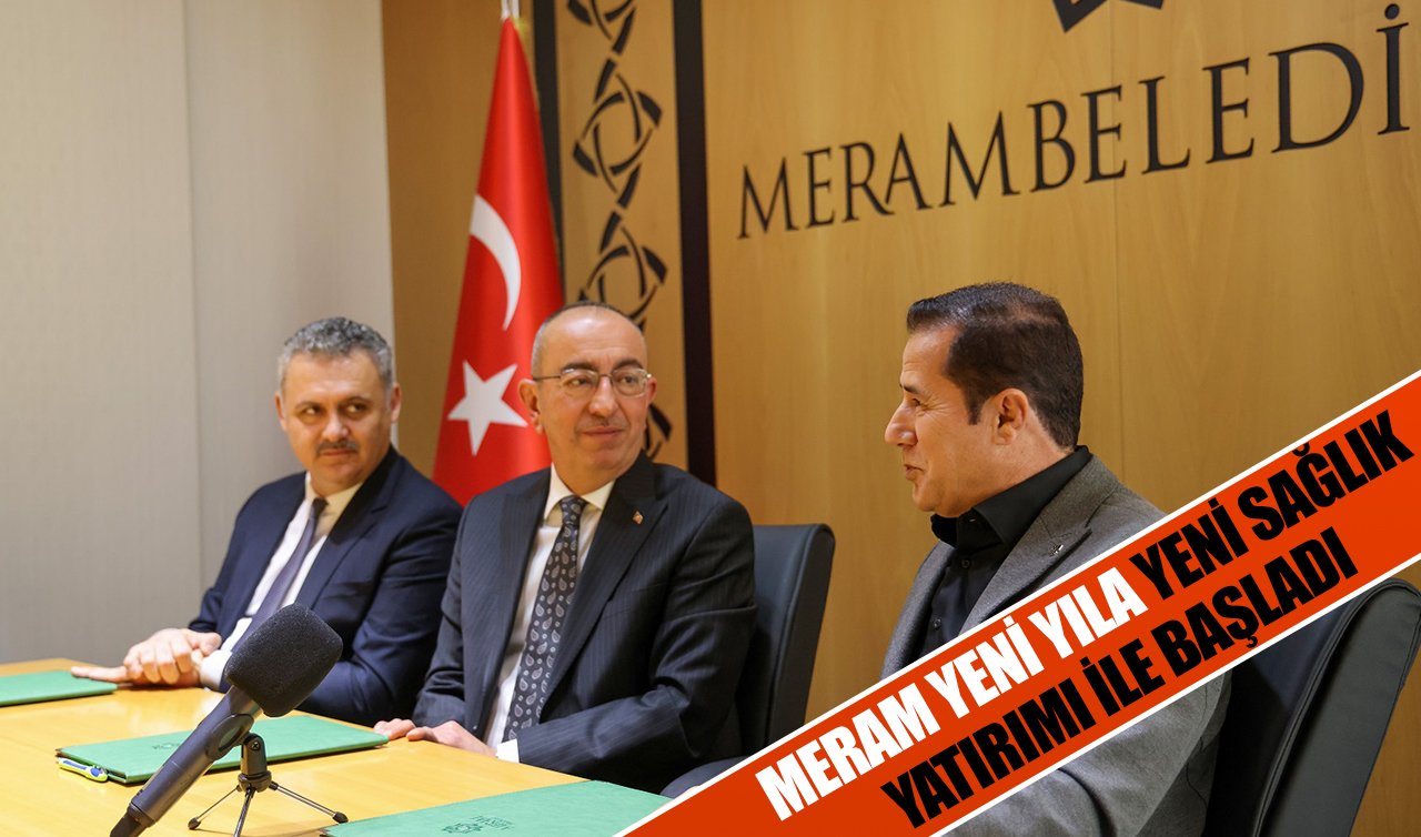 Meram yeni yıla yeni sağlık yatırımı ile başladı