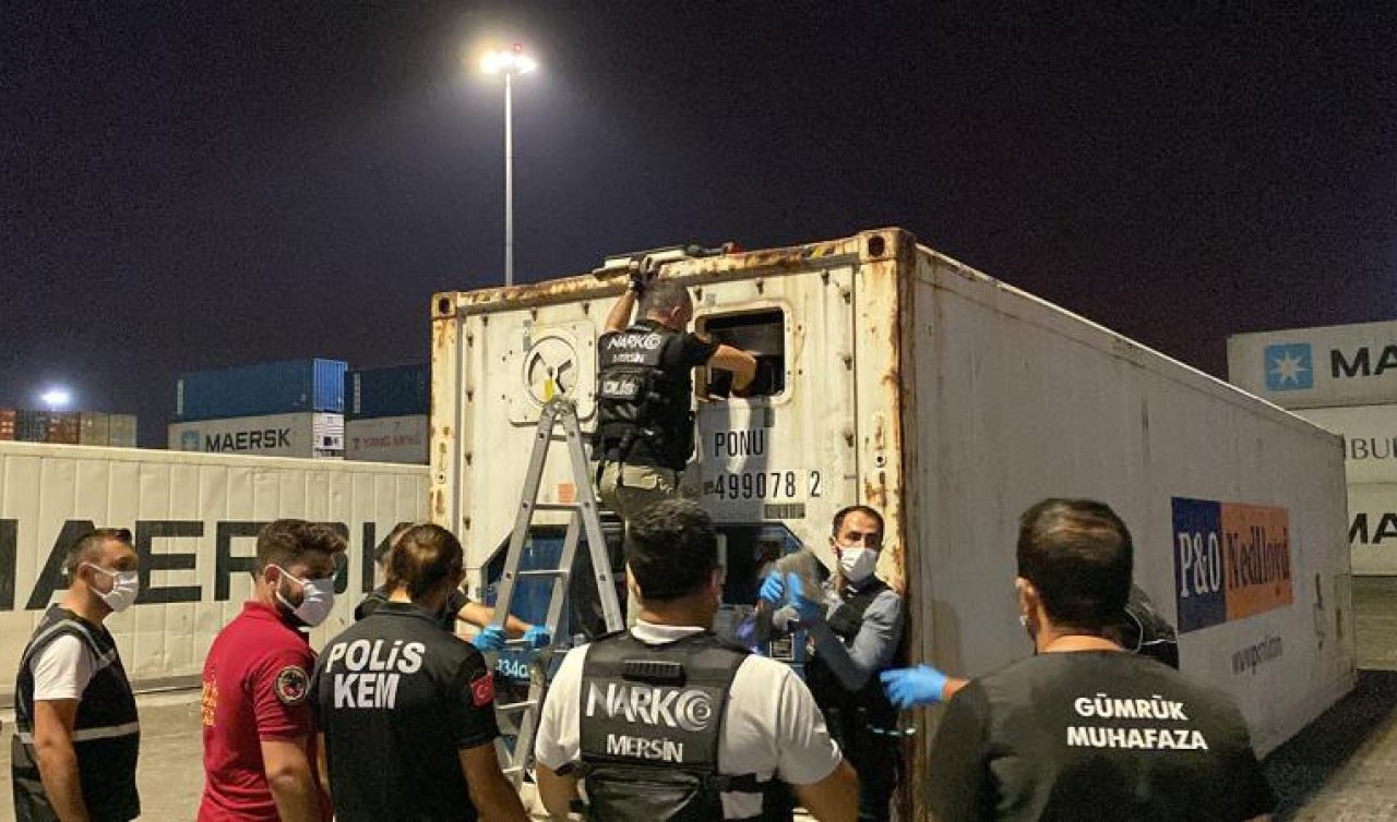 Mersin Limanı’nda 298 kilo kokain ele geçirildi
