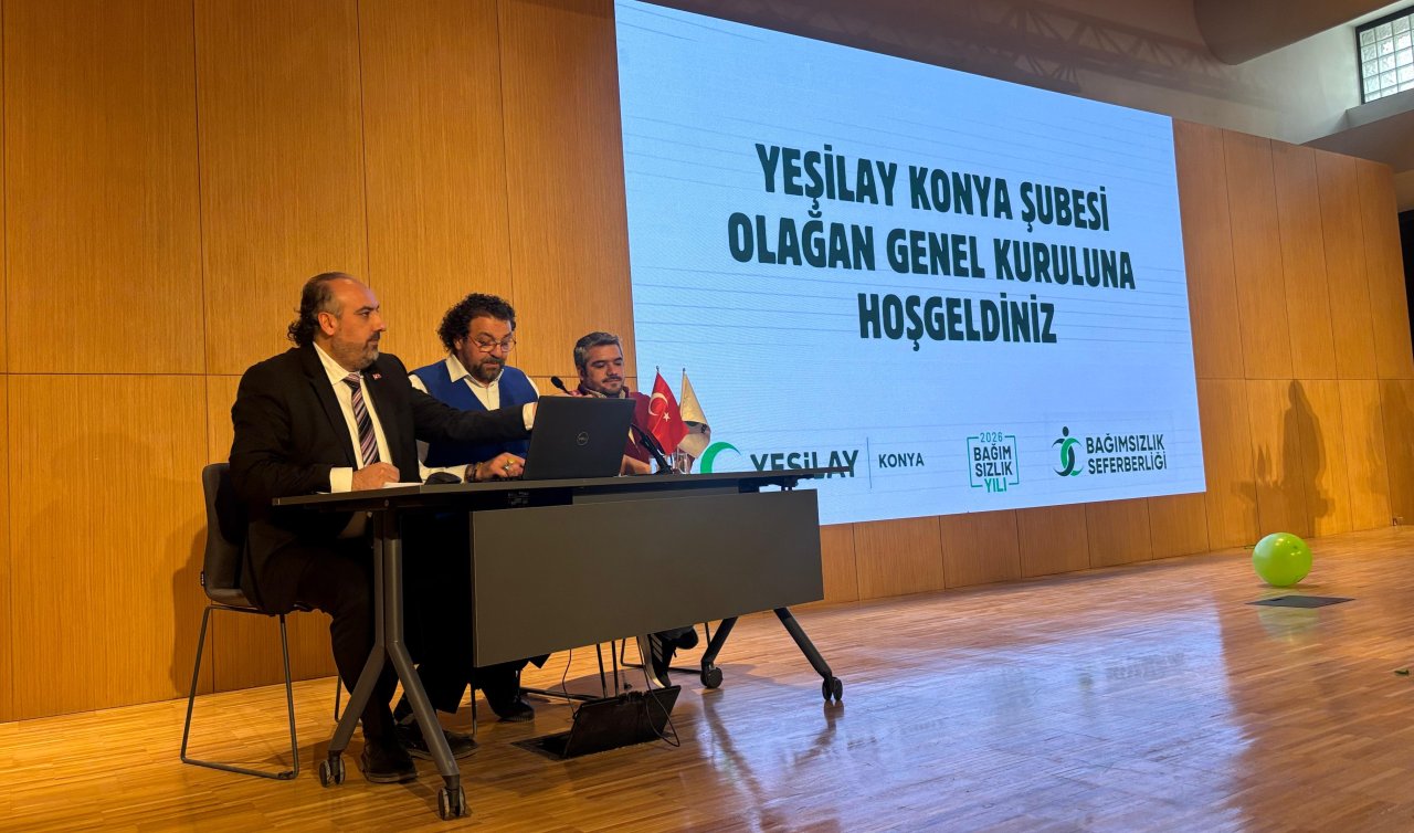 Yeşilay Konya Şubesi’nin olağan genel kurul toplantısı yapıldı