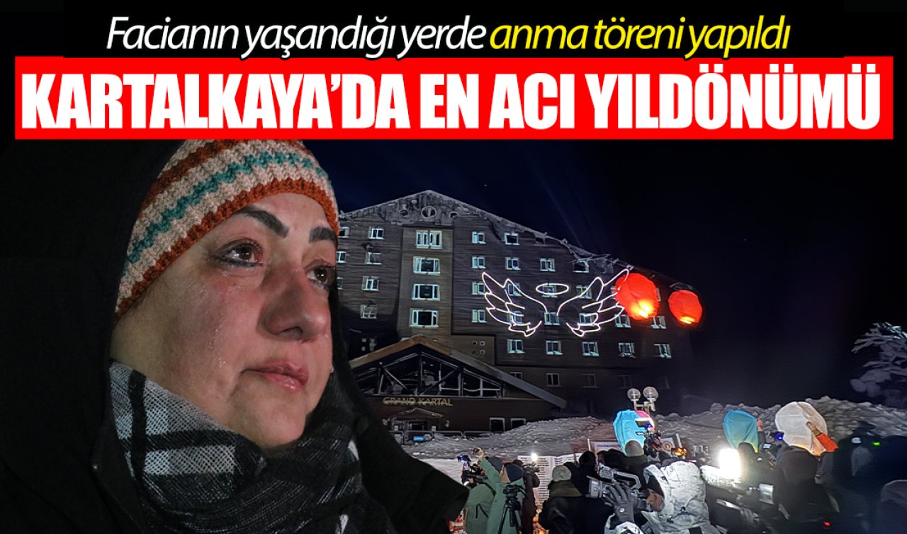 Kartalkaya’daki Grand Kartal Otel yangınında hayatını kaybedenler anıldı