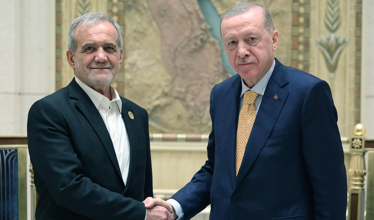 Cumhurbaşkanı Erdoğan Pezeşkiyan ile görüştü