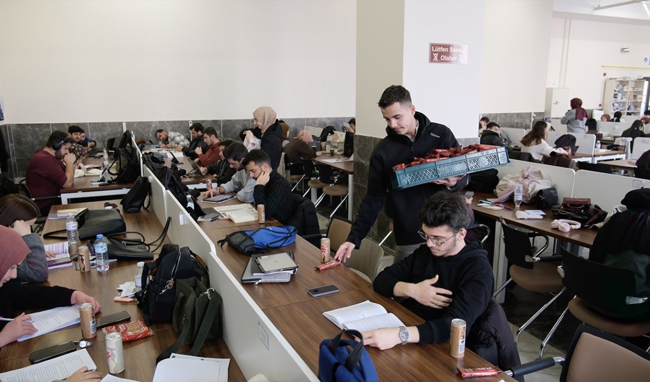 Büyükşehir Gençlik Meclisi’nden final haftasında öğrencilere destek