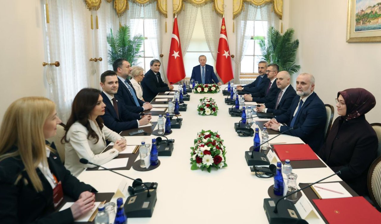 Cumhurbaşkanı Erdoğan Balkan Barış Platformu üyelerini kabul etti