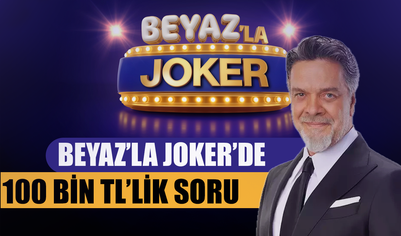 Hangisi palindrom bir kelimedir? Beyaz’la Joker 100 bin tl’lik soru