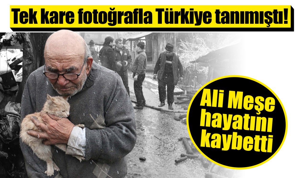Tek kare fotoğrafla Türkiye tanımıştı! Ali Meşe hayatını kaybetti