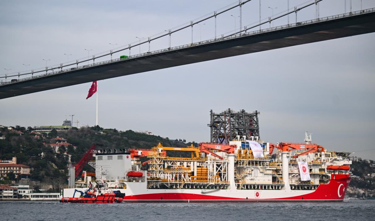 Yıldırım Sondaj Gemisi Karadeniz yolcusu