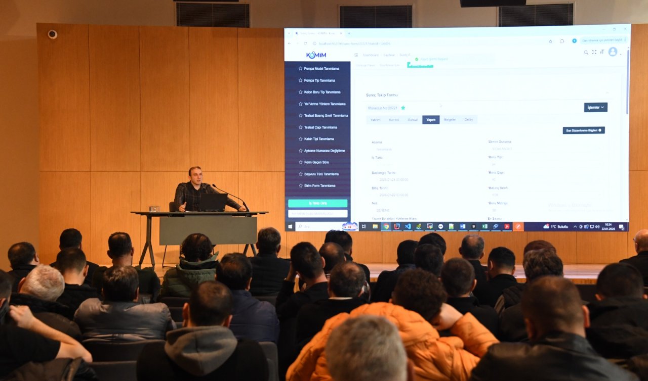 KOSKİ’de yerli yazılım komim için personele kapsamlı eğitim