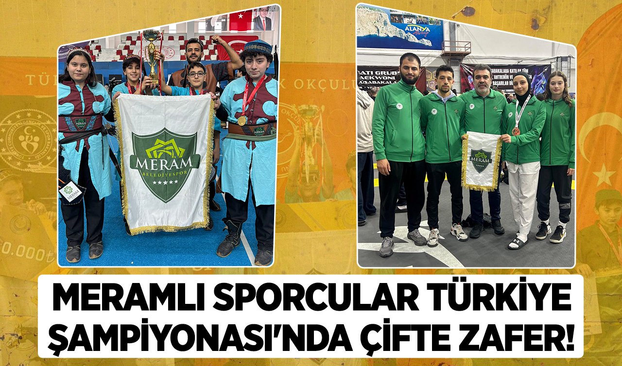 Meramlı sporculardan Türkiye Şampiyonası’nda çifte zafer!