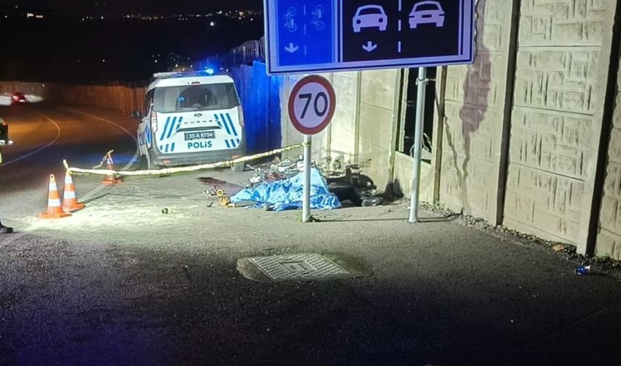 Motosikletle trafik işaret levhasına çarpan sürücü öldü
