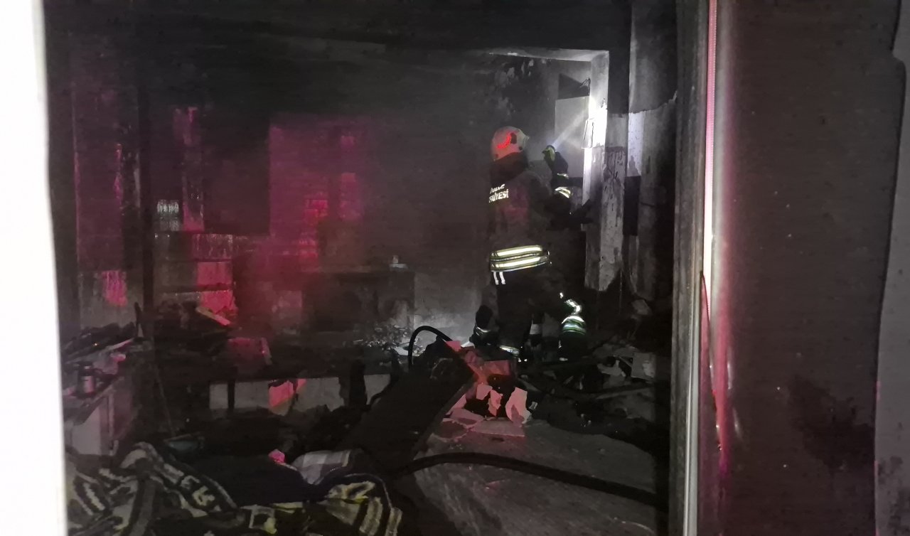 Isınmak için yaktığı ateş yangına neden oldu