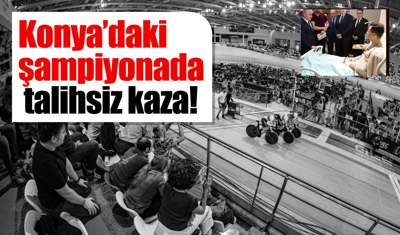 Konya’daki şampiyonada talihsiz kaza!