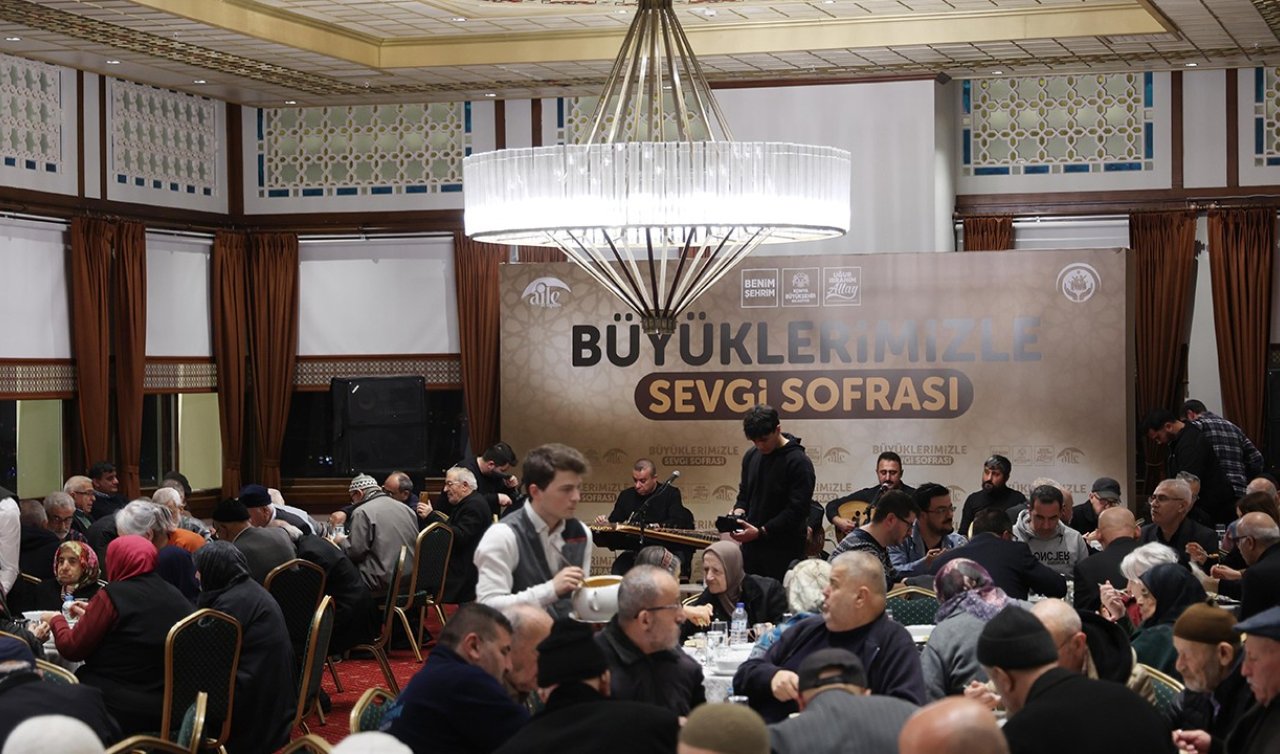 Konya Büyükşehir’den “Büyüklerimizle Sevgi Sofrası’’ programı