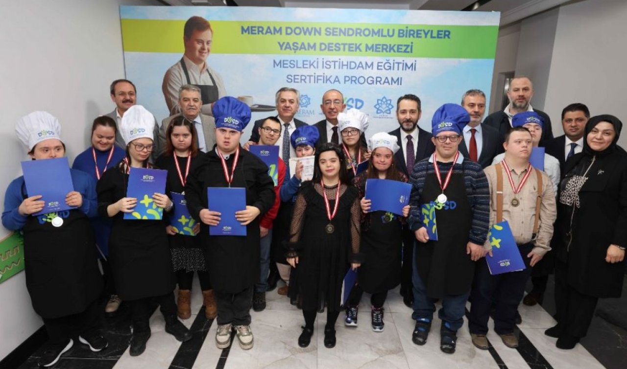 DOSD Meram’da gurur günü; Mesleki istihdam eğitimi ilk kez mezunlarını verdi