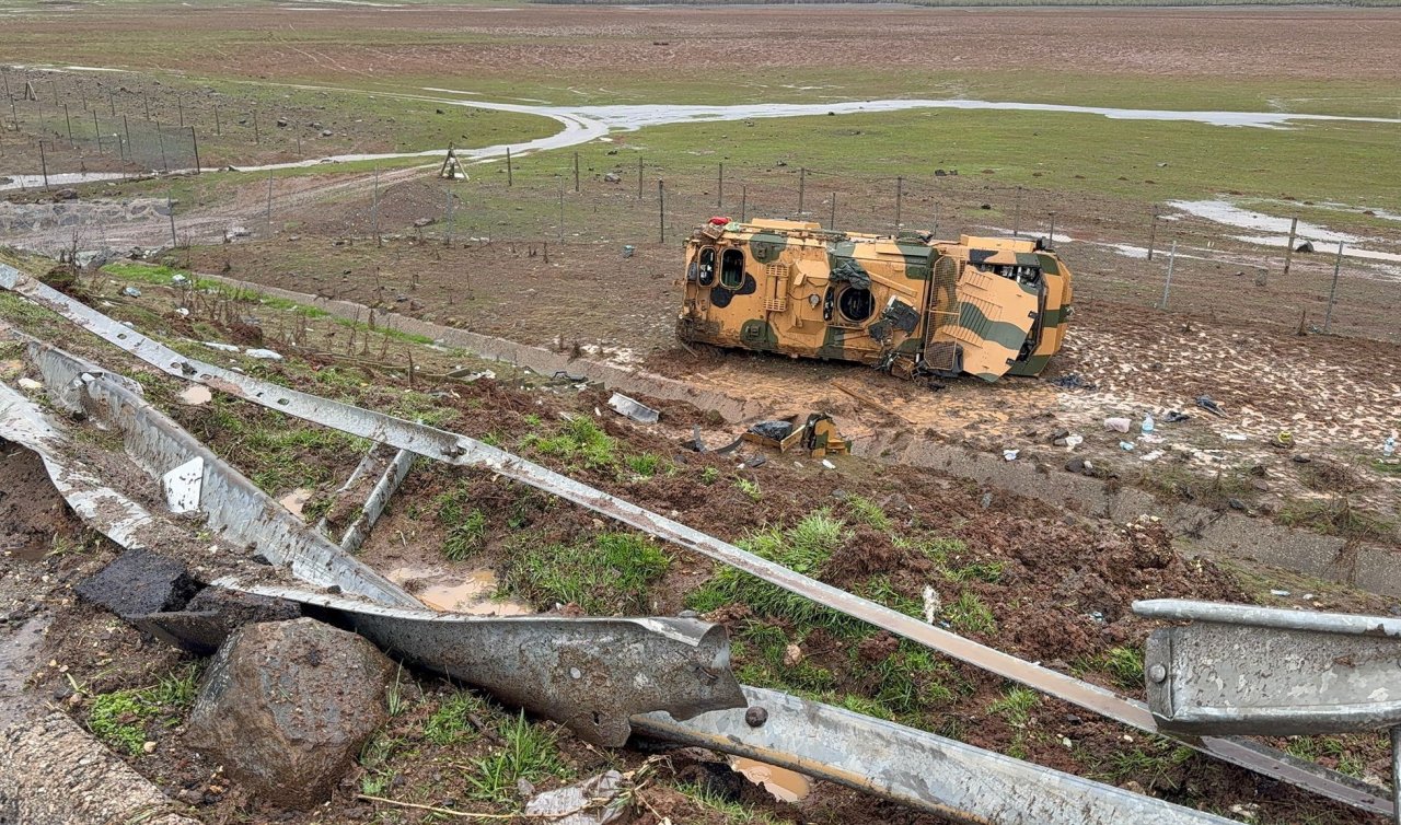  Askeri araç devrildi; Yaralı askerler var 
