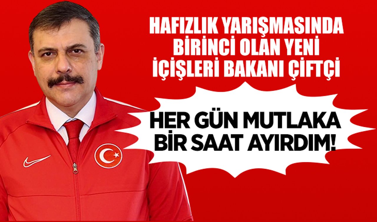 Konyalı bakan Konya’da hafız olmuş! Üstelik Türkiye birincisi