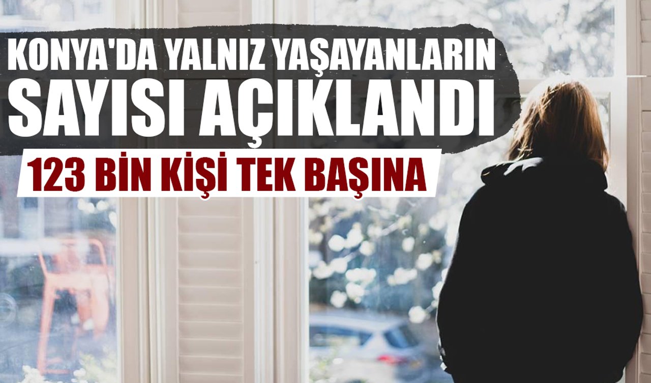 Konya’da yalnız yaşayanların sayısı açıklandı: 123 bin kişi tek başına