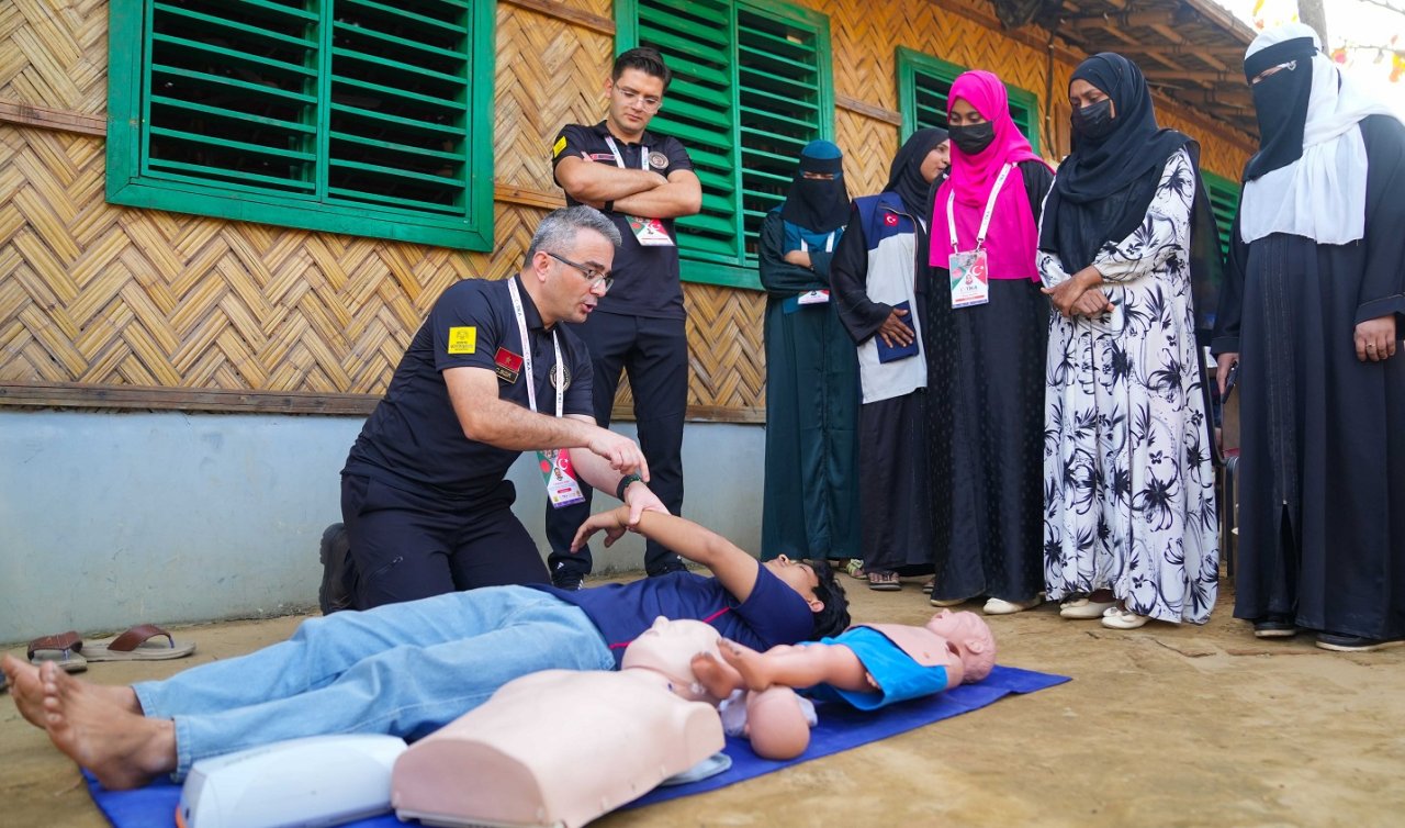 Konya Büyükşehir ve TİKA’dan Arakanlı mültecilere afet eğitimi
