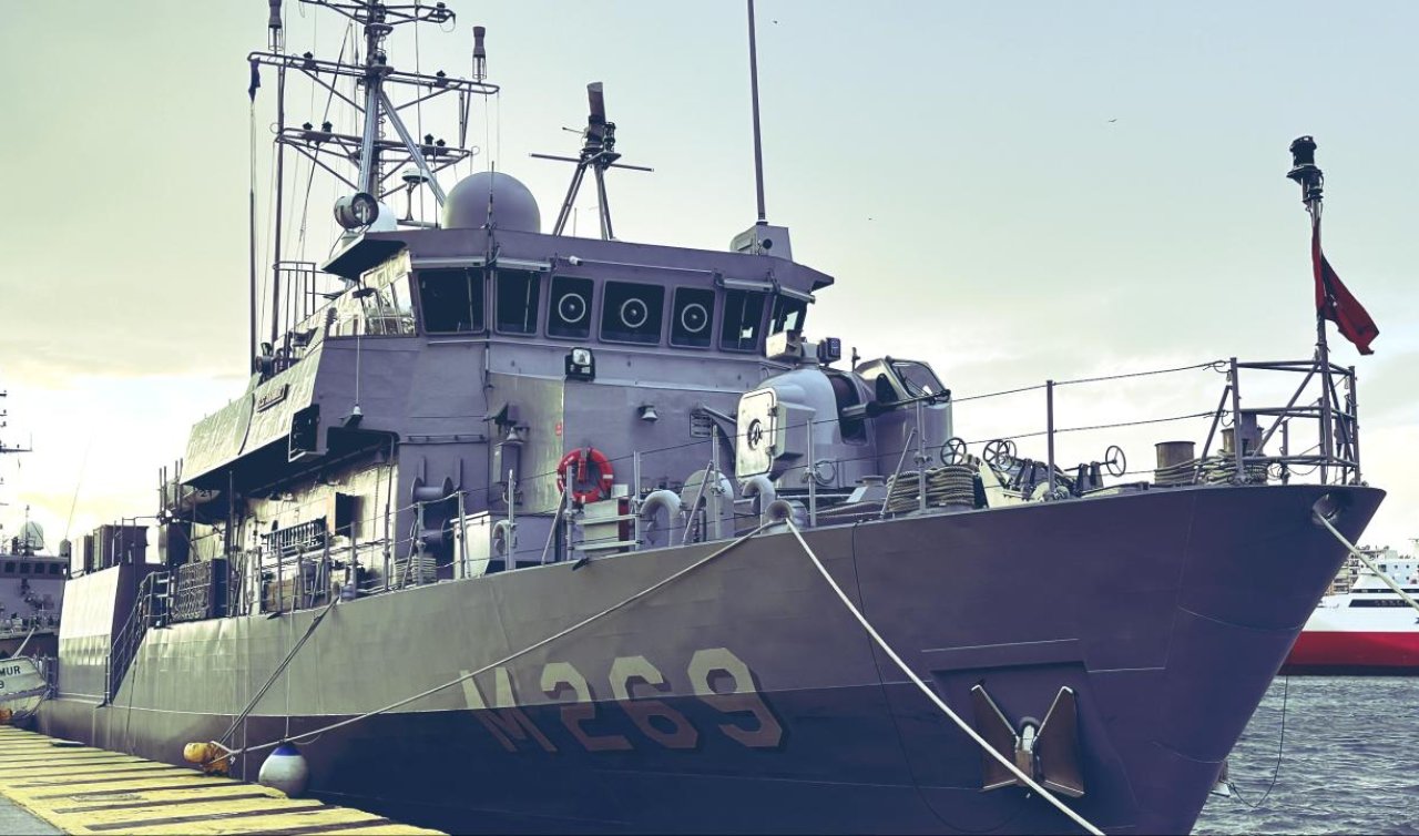 “TCG Anamur’’ mayın avlama gemisi Yunanistan’da!