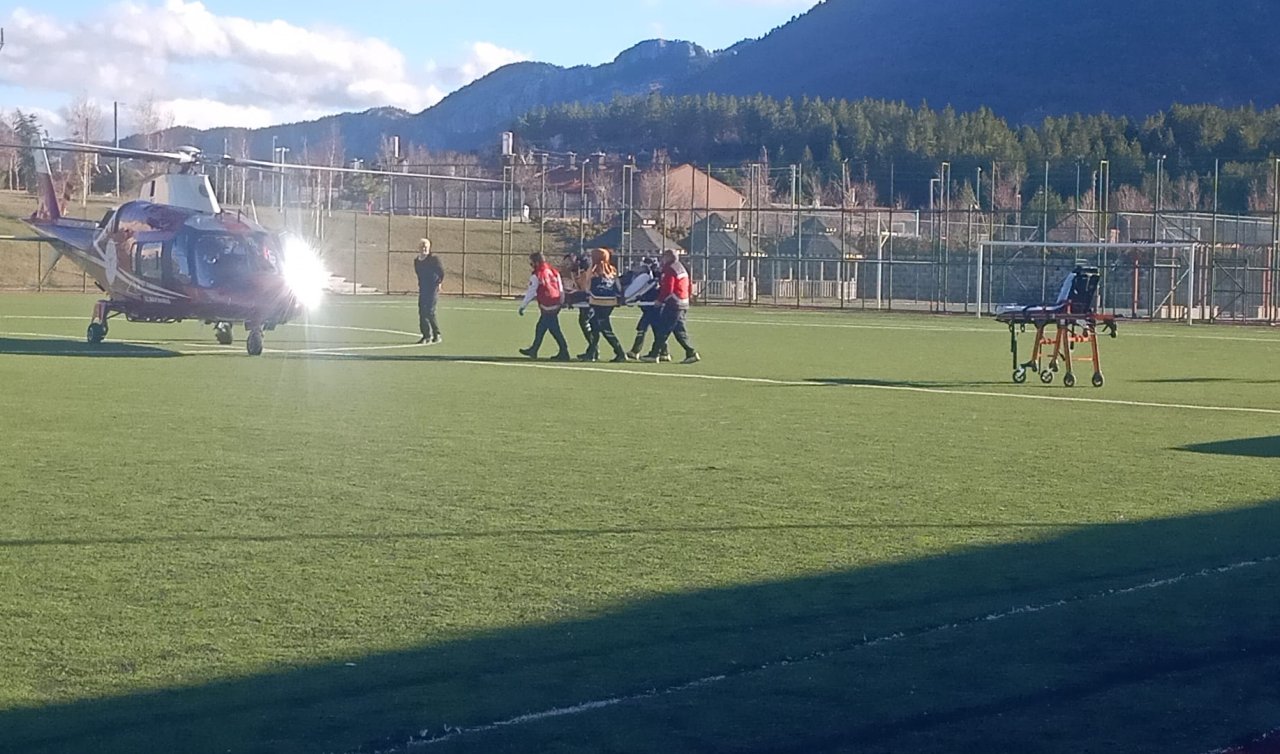 Seydişehir’de hava ambulansı kalp krizi geçiren hasta için havalandı